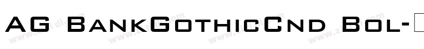 AG BankGothicCnd Bol字体转换